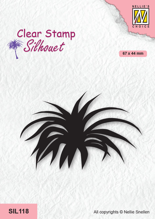 Nellie's Choice Clear Stamp Silhouette - Crowns Of Tree - Yucca