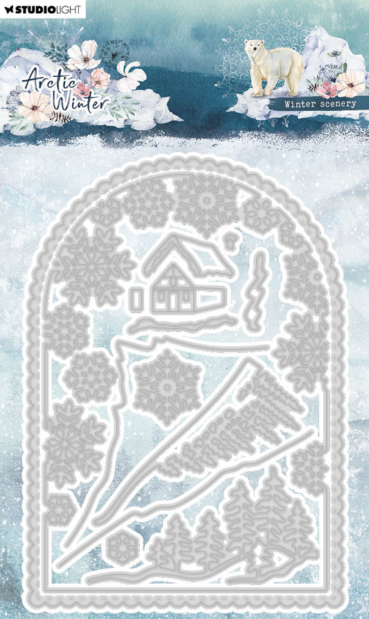 SL Cutting Dies Winter Scenery Artic Winter 100x143x1mm 14 PC nr.763