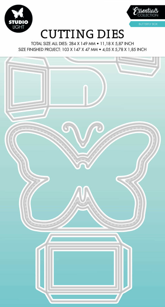 SL Cutting Die Butterfly Box Essentials 282x147x1mm 13 PC nr.499