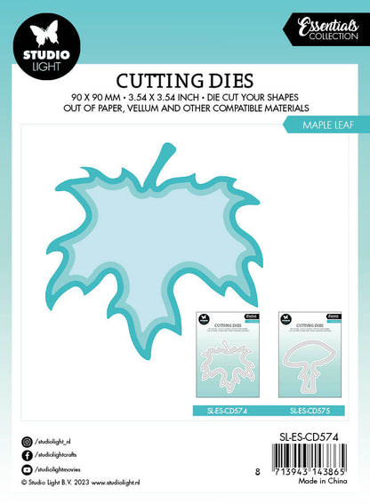 SL Cutting Die Maple Leaf Essentials 90x90x1mm 3 PC nr.574