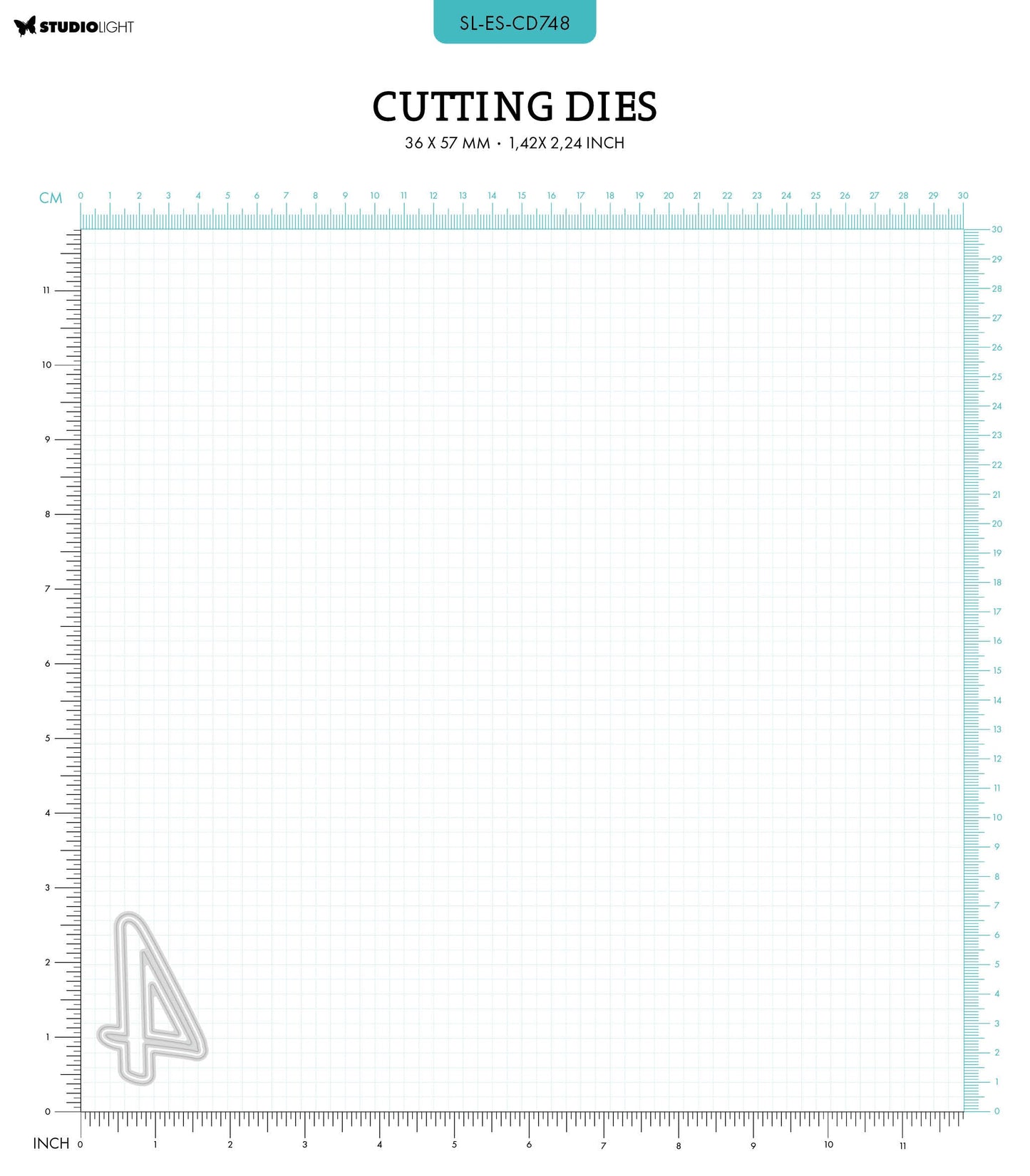 SL Cutting Dies NR. 4 Essentials 36x57x1mm 2 PC nr.748