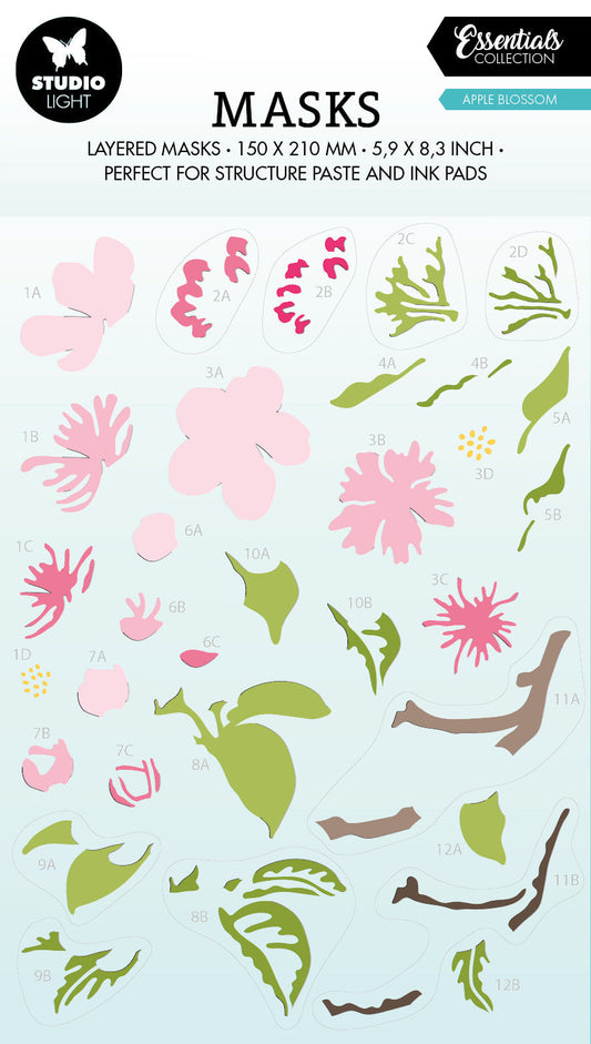 SL Mask Apple Blossom Essentials 150x210x1mm 1 PC nr.173