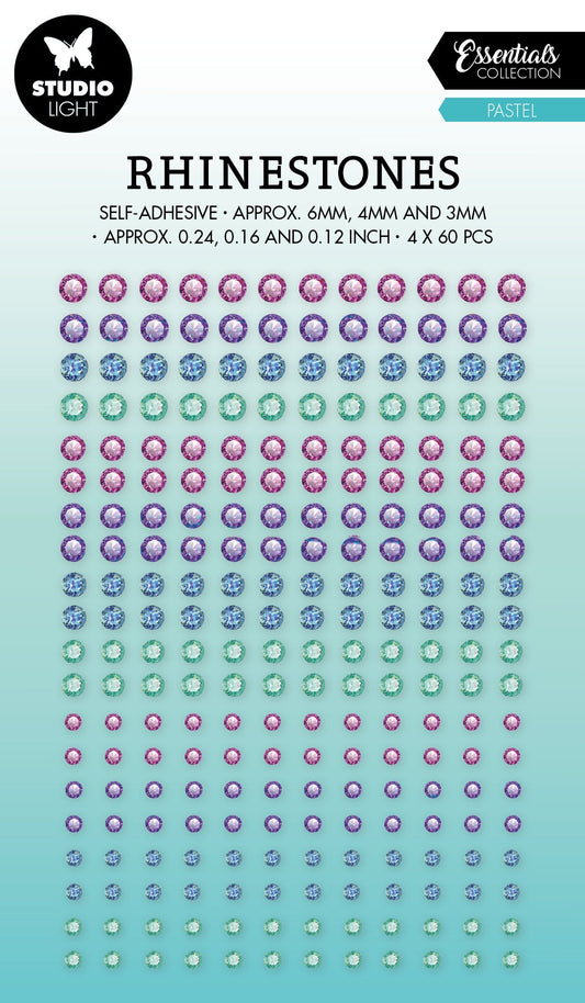 SL Self-Adhesive Rhinestones Pastel Essentials 105x180x4mm 240 PC nr.04