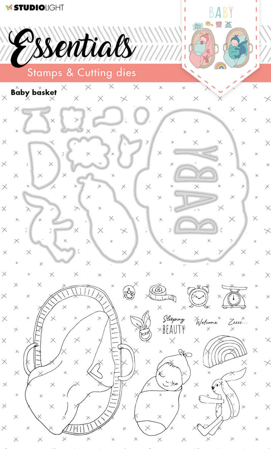 SL Stamp & Cutting Die Baby Basket Essentials 148x210x3mm 1 PC nr.20
