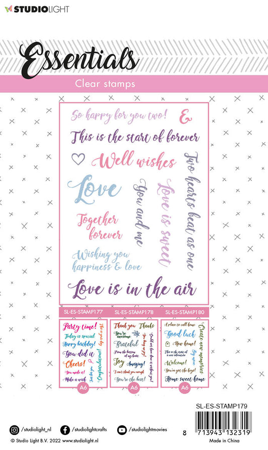 SL Clear Stamp Sentiments/Wishes - Love Essentials 105x148x3mm 1 PC nr.179