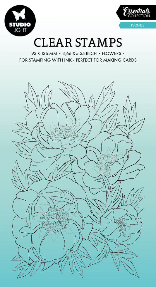 SL Clear Stamp Peonies Essentials 93x136x3mm 1 PC nr.541