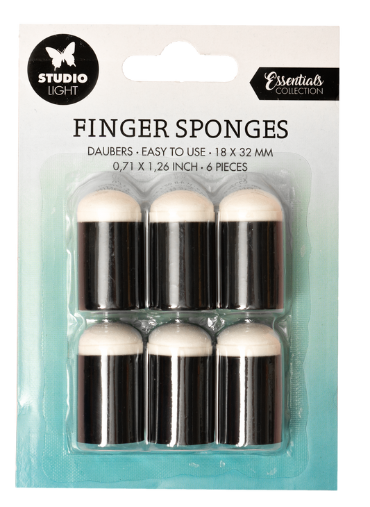 SL Finger Sponges Daubers Essentials Tools 32x18x18mm 6 PC nr.06