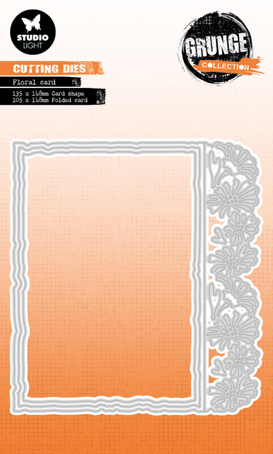 SL Cutting Die Floral Card Grunge Collection 135x148x1mm 3 PC nr.501