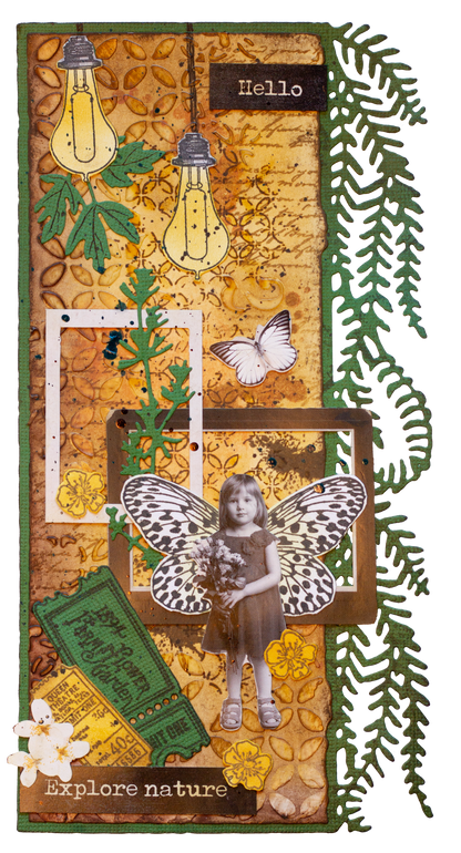 SL Clear Stamp Botanical Elements Grunge Collection 8 PC