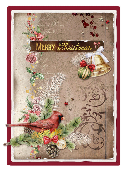 SL Clear Stamp Christmas Greenery Magical Christmas 90x137x3mm 7 PC nr.500