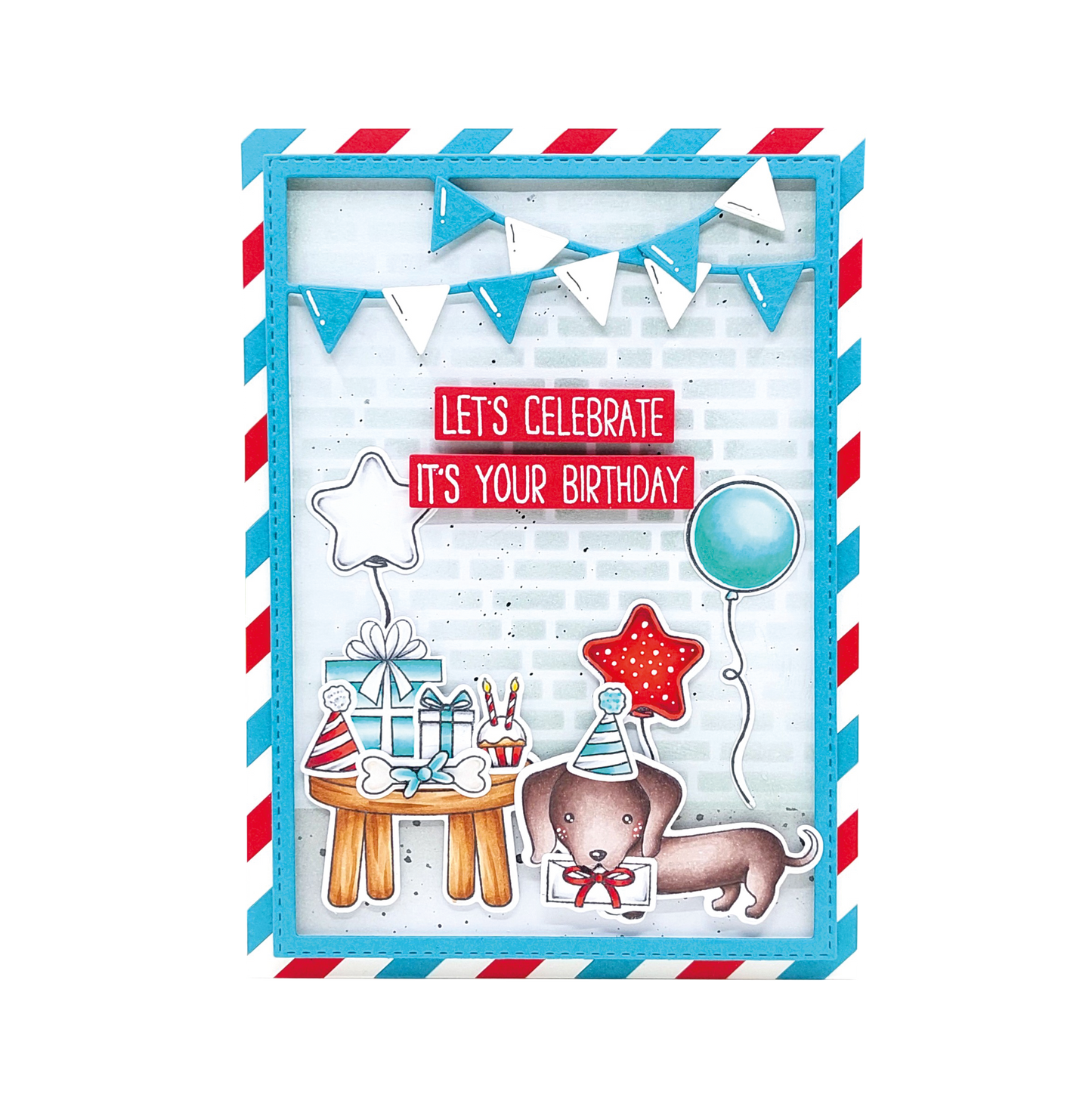 SL Stamp & Cutting Die Dachshund Sweet Stories 16 PC