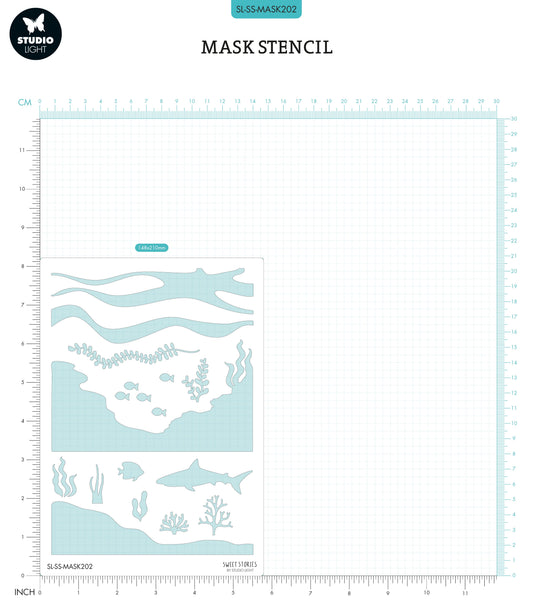 SL Mask Sea Scenery Sweet Stories 150x210x1mm 1 PC nr.202
