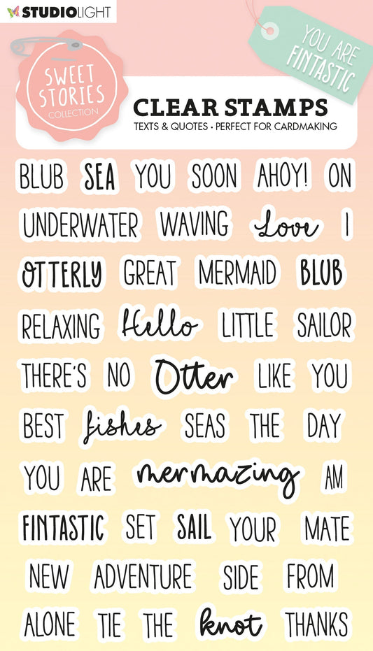 SL Clear Stamp Quotes Small Fintastic Sweet Stories 148x105x3mm 46 PC nr.442