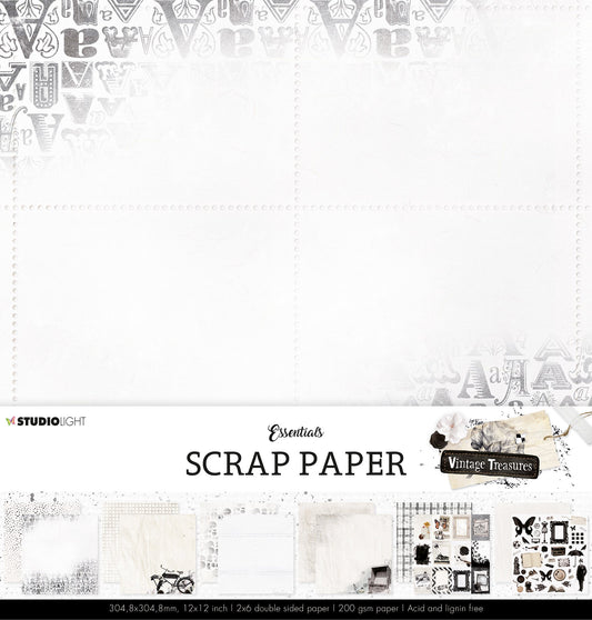 SL Paperset Background Paper Vintage Treasures 304.8x304.8x0.5mm 12 SH nr.07