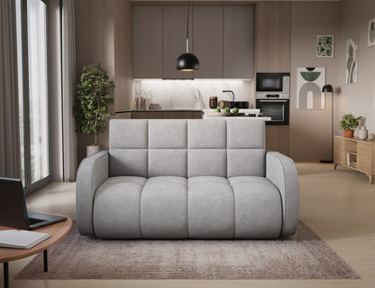 Deverio 3 Seater Condo Size Storage Sleeper Sofa - Light Grey