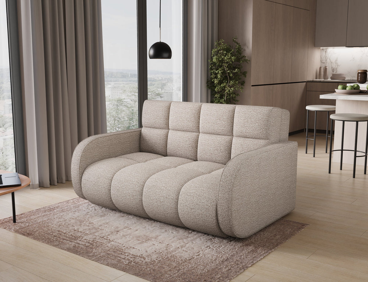 Deverio 3 Seater Condo Size Storage Sleeper Sofa - Beige