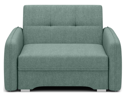 Laine Condo Style 1 Seater Storage Sleeper Sofa - Jade Green
