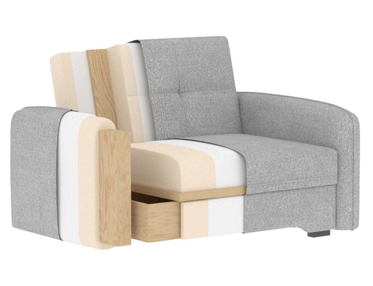Laine Condo Style 2 Seater Storage Sleeper Sofa - Brown