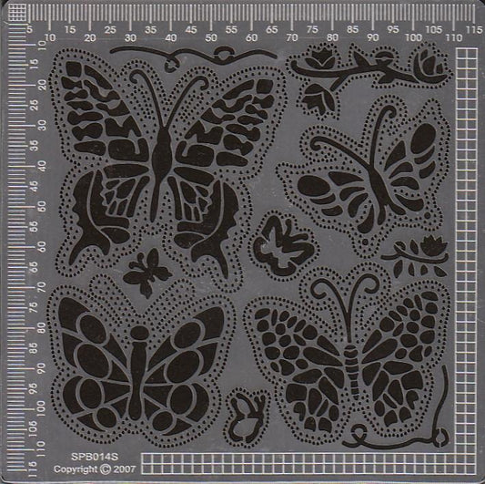 Ecstasy Crafts Exclusive Templates Small -Butterflies