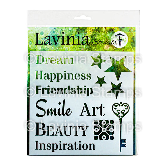 Lavinia Stencil - Words 2