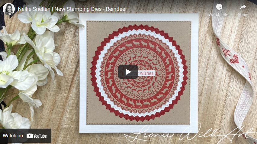Nellie's Choice Stamping Dies Round - Christmas Trees