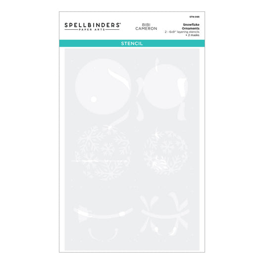 Snowflake Ornaments Stencil from the Bibi's Snowflakes Collection by Bibi Cameron