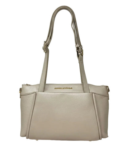 Sac à bandoulière en Cuir, Champagne | Elena
