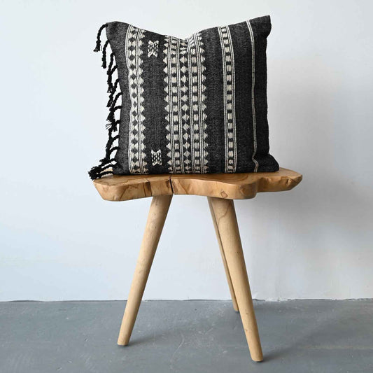 BHUJODI PILLOW COVER - CHARCOAL
