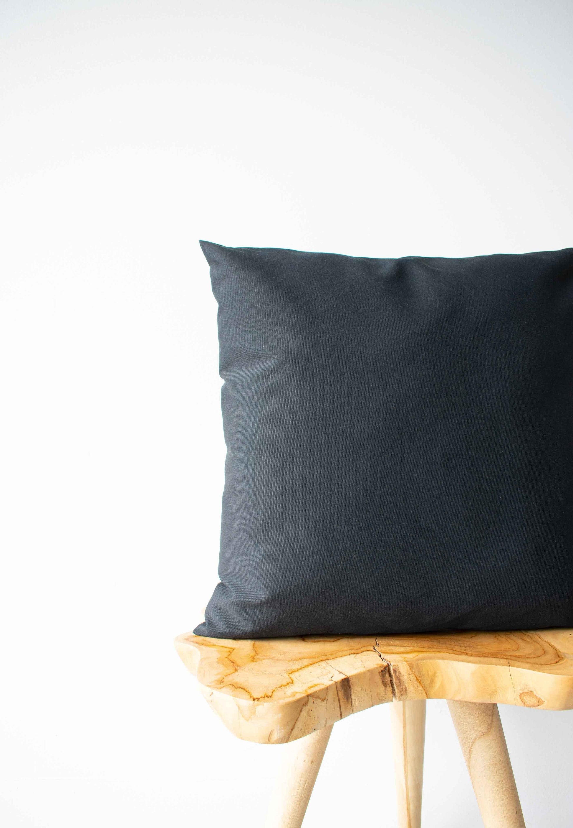 OUTDOOR PILLOW - BLACK 20"
