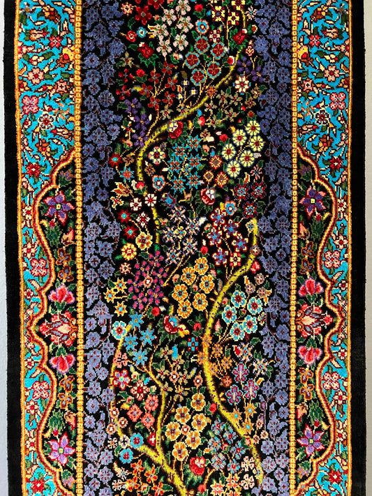 Silk Tableau Rug | 3' 4" x 1'