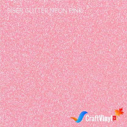 Siser Glitter Neon Pink