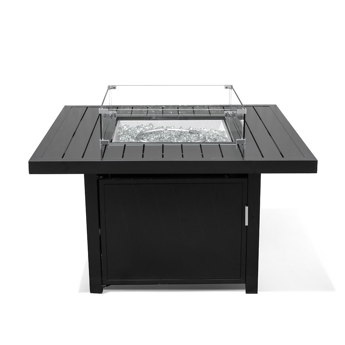 Aluminum Propane 48" Rectangle Outdoor Fire Pit Table - AURABAGS SHOP