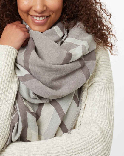 Cotton Geo Blanket Scarf