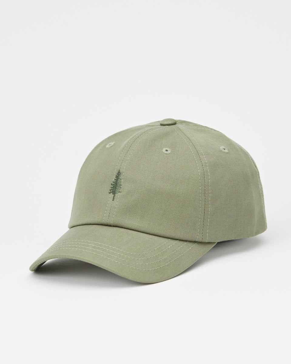 Tree Embroidery Tencel Peak Hat