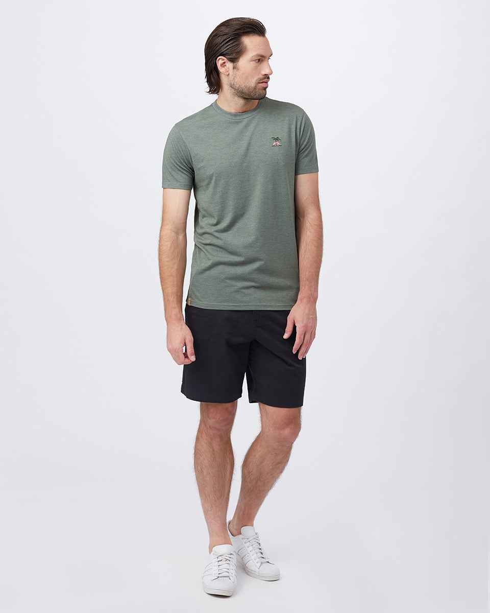 Palm Sunset Embroidery T-Shirt