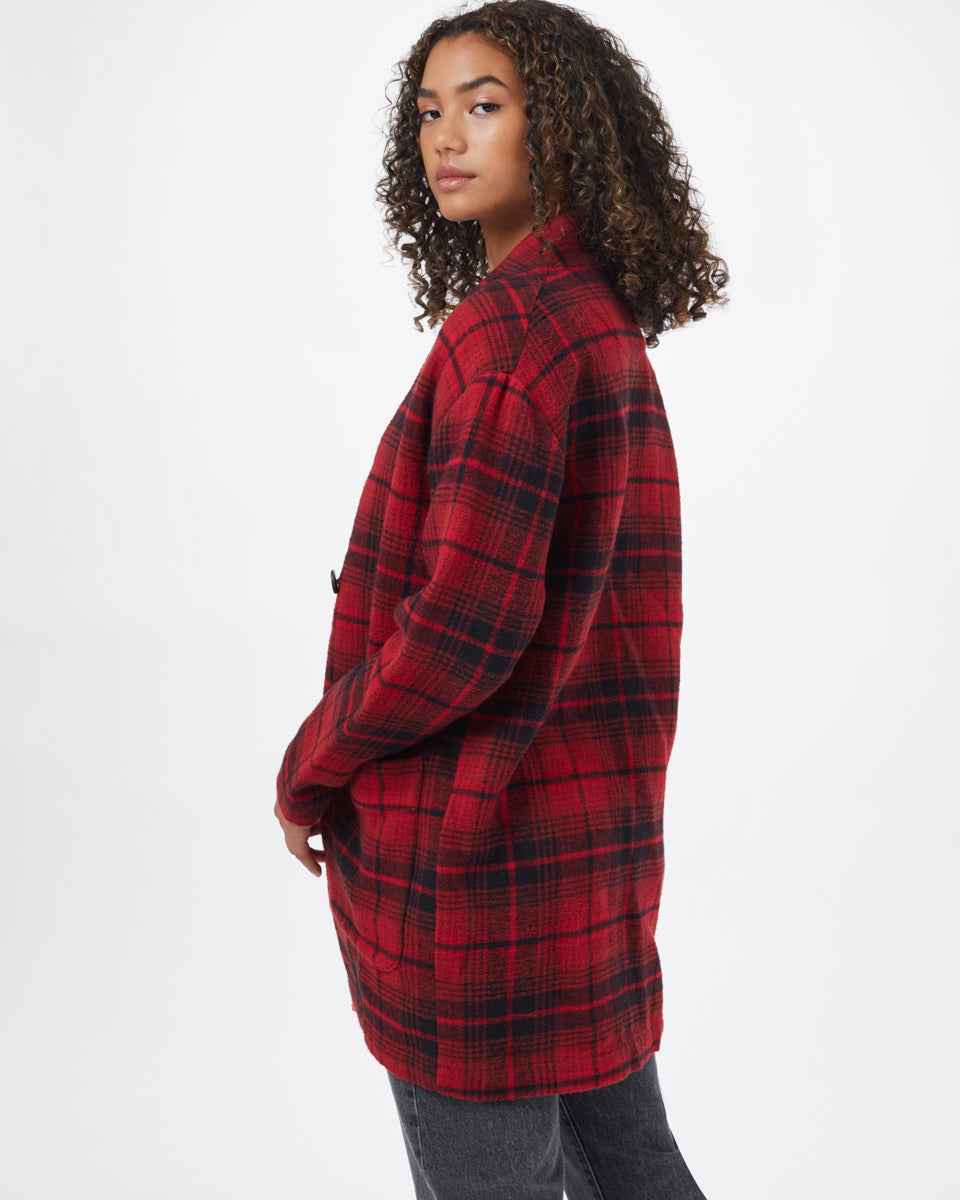 Flannel Cocoon Cardigan