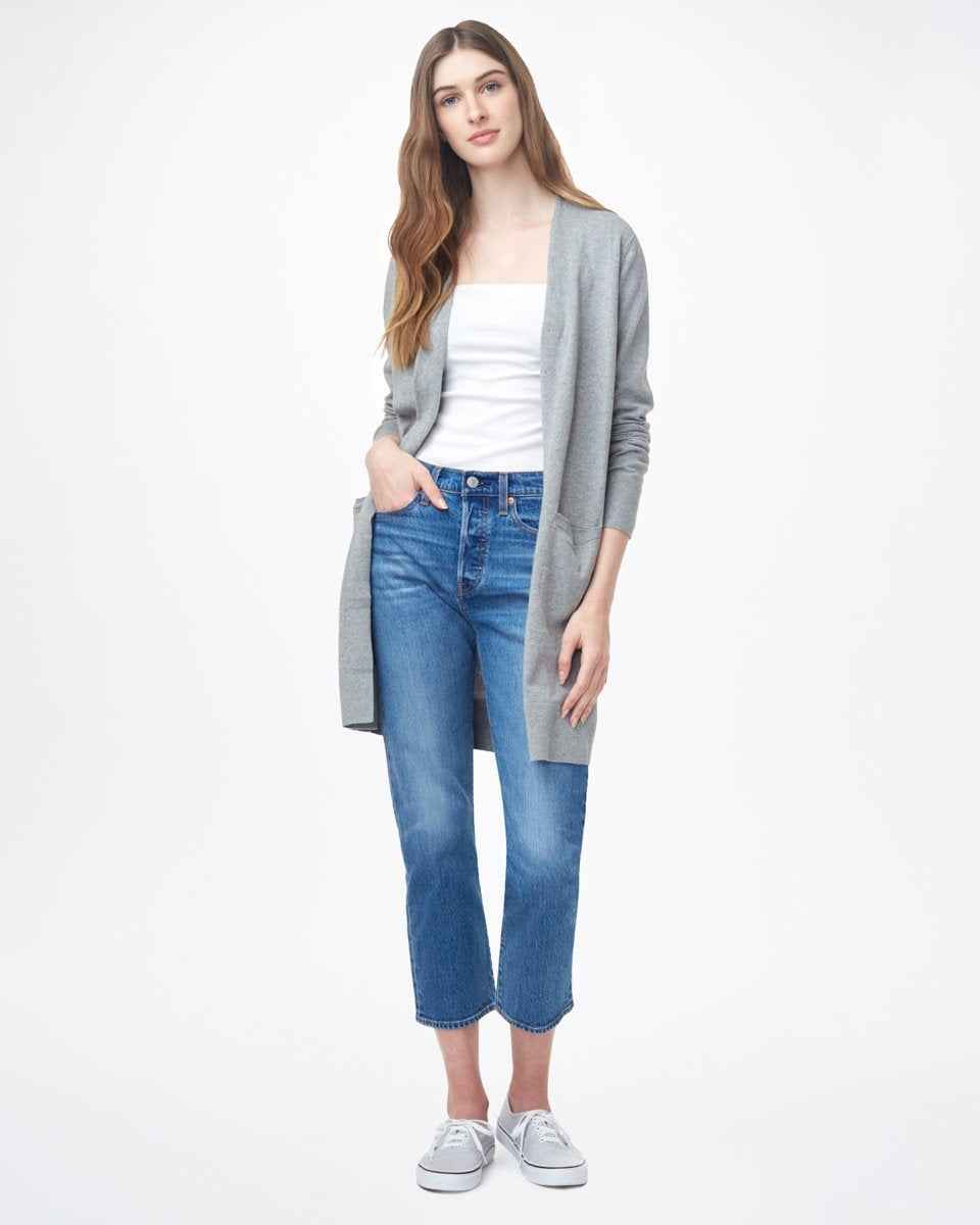 Highline Cotton Sage Cardigan