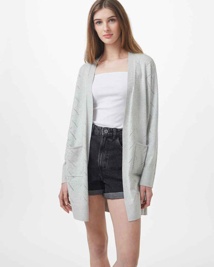 Highline Cotton Sage Tree Stitch Cardigan