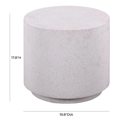 Sunbay Indoor/Outdoor Speckled Round Concrete Side Table