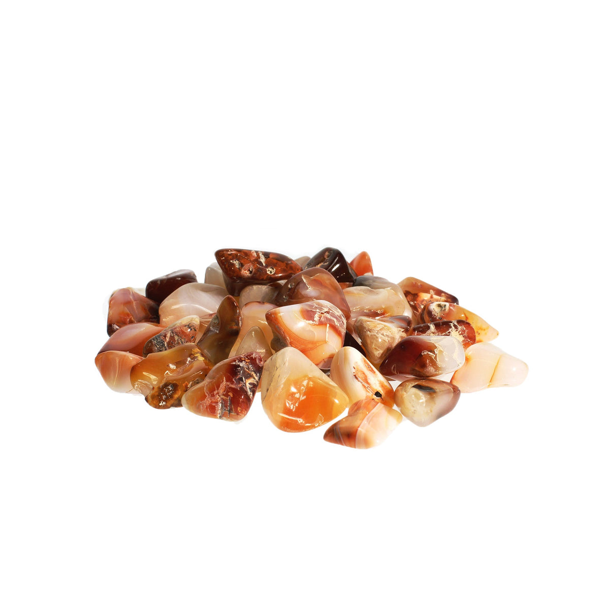 Carnelian E Tumbled Stones - Brazil