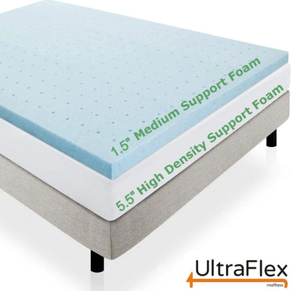 UltraFlex® INFINITY Orthopedic Spinal Care, Premium Soy Foam, Eco-friendly Mattress with Waterproof Mattress Protector (Made in Canada)