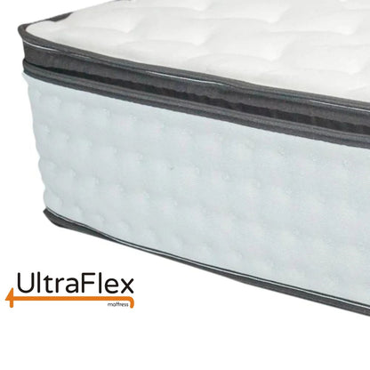 UltraFlex® LUSH 12" Orthopedic Eurotop Pocket Coil Premium Foam Encased, Eco-friendly Hybrid Mattress (Made in Canada)