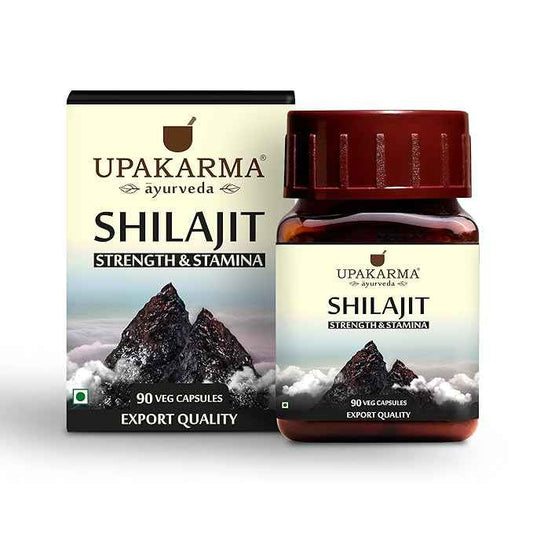 Upakarma Ayurveda 100% Pure Shilajit 90 Capsules