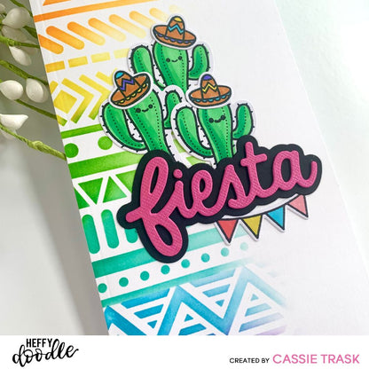 Fiesta Time Stencil