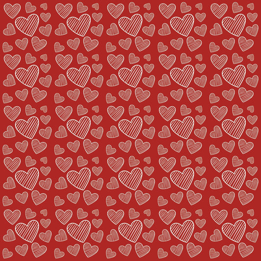 Craft HTV   Red Hearts Pattern