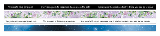 Jenine's Mindful Art Washi Tape Time to Relax 47x47mm 4 RL nr.03