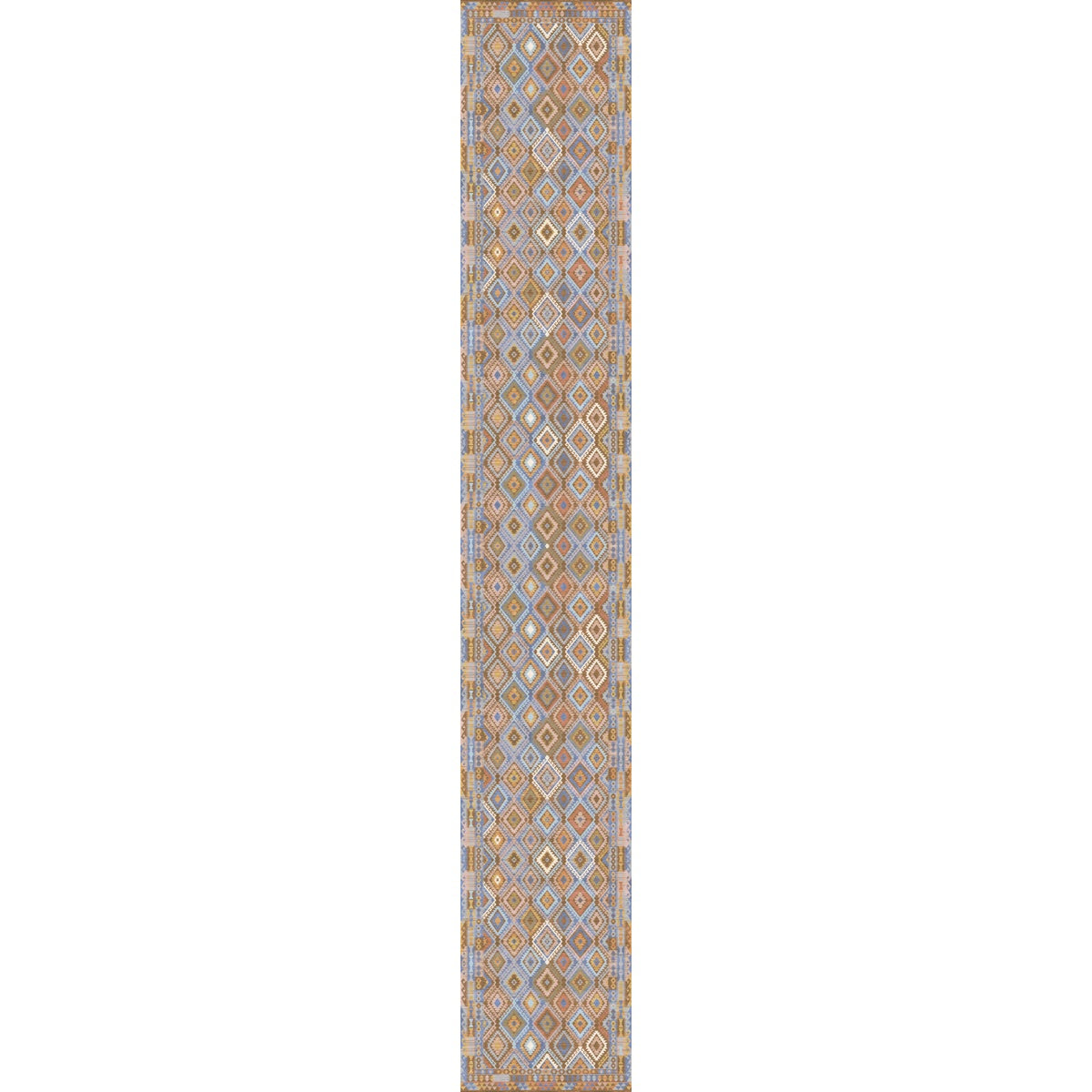 Assania Blue Brown Multi Teppich