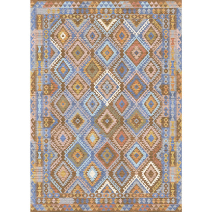 Assania Blue Brown Multi Teppich