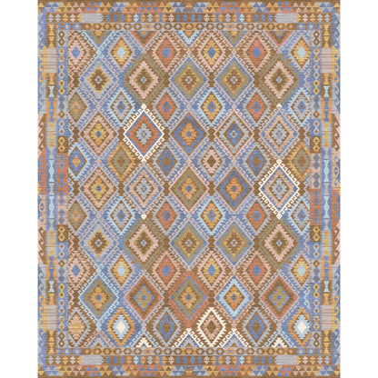 Assania Blue Brown Multi Teppich