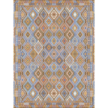 Assania Blue Brown Multi Teppich
